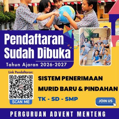 Perguruan Advent Menteng Resmi Membuka Pendaftaran Murid Baru Tahun Ajaran 2026–2027